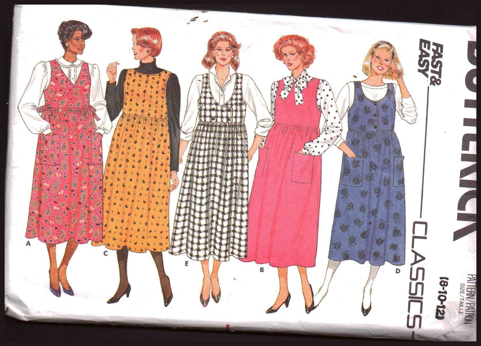 Butterick 4133 Maternity Jumper Size: 8-10-12 Used Sewing Pattern