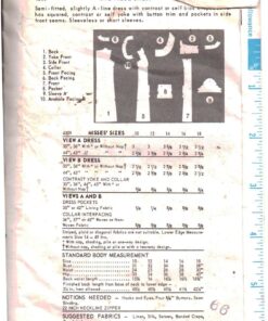 Alternative view of Butterick 4309 Dress Size: 14 Bust 34 Uncut Sewing Pattern