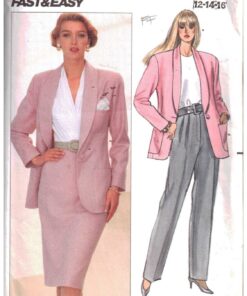 Butterick 4310 Jacket, Skirt, Pants Size: 12-14-16 Uncut Sewing Pattern