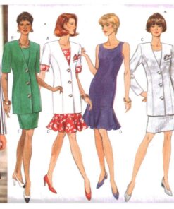 Butterick 4335 Dress, Jacket Size: 18-20-22 Uncut Sewing Pattern
