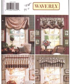 Butterick 4523 Window Treatments - Window Toppers Size: One Uncut Sewing Pattern