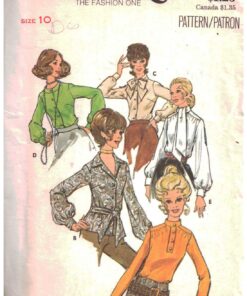 Butterick 4583 Blouses Size: 10 Uncut Sewing Pattern