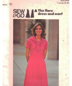 Butterick 4610 Dress, Scarf Size: 10 Uncut Sewing Pattern