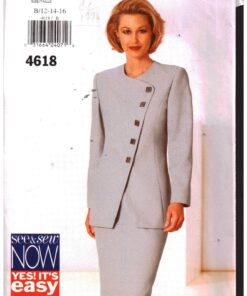 Butterick 4618 Suit - Skirt, Jacket Size: B 12-14-16 Used Sewing Pattern