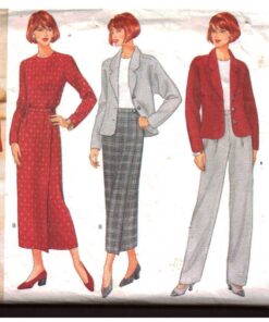 Butterick 4636 Jacket, Top, Skirt, Pants Size: 6-8-10 Uncut Sewing Pattern