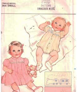 Butterick 4723 Infant's Romper, Dress, Panties Size: S or M Used Sewing Pattern