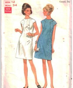 Butterick 4784 Dress Size: 12 Bust 34 Used Sewing Pattern
