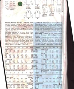 Alternative view of Butterick 4806 Jumper, Top Size: 8-10-12 Uncut Sewing Pattern