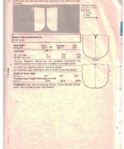 Alternative view of Butterick 4840 Caftan Size:One Used Sewing Pattern