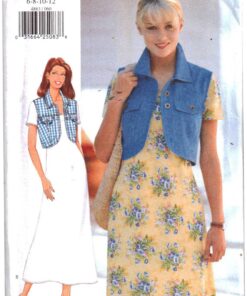 Butterick 4863 Dress, Jacket Size: 6-8-10-12 Uncut Sewing Pattern