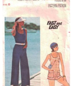 Butterick 4899 Jumpsuit Size: 8 Used Sewing Pattern