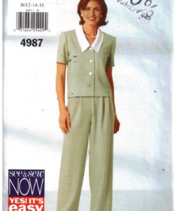 Butterick 4987 Top, Pants Size: B 12-14-16 Used Sewing Pattern