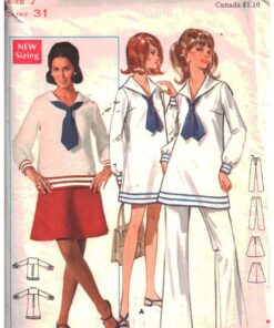 Butterick 5234 Dress, Pants, Top, Skirt Size: 7 Bust 31 Used Sewing Pattern