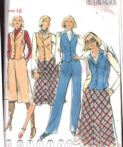 Butterick 5527 Vest, Skirt, Culottes, Pants Size: 12 Used Sewing Pattern