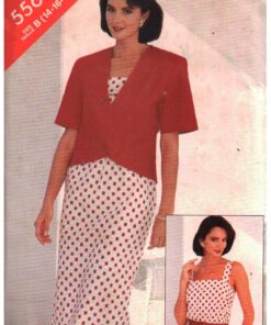 Butterick 5567 Dress, Jacket Size: B 14-16-18 Used Sewing Pattern