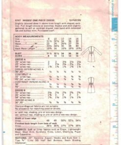 Alternative view of Butterick 5747 Dress Size: 12 Bust 34 Used Sewing Pattern