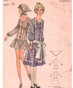 Butterick 5771 Dress Size: 7 Bust 32 Used Sewing Pattern