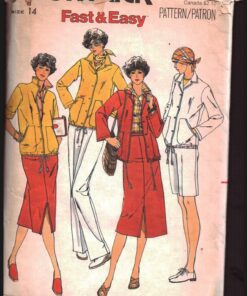 Butterick 6034 Jacket, Skirt, Pants, Shorts Size: 14 Uncut Sewing Pattern