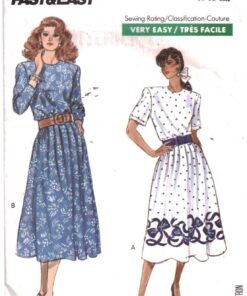 Butterick 6100 Dress Size: 8-10-12 Used Sewing Pattern
