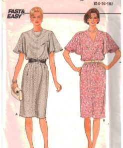 Butterick 6599 Dress Size: 14-16-18 Used Sewing Pattern