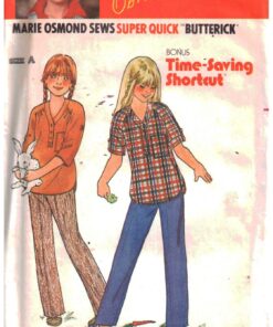 Butterick 6654 Girl's Tunic, Pants Size: 7-8-10 Uncut Sewing Pattern