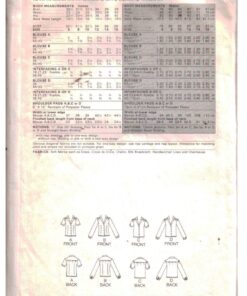 Alternative view of Butterick 6696 Blouse Size: 6-8 Used Sewing Pattern