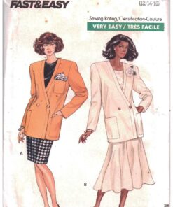 Butterick 6720 Jacket, Skirt Size: 12-14-16 Uncut Sewing Pattern