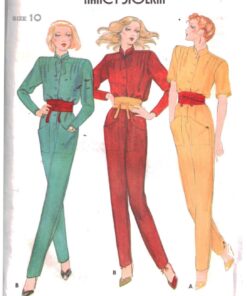 Butterick 6744 Jumpsuit by Nancy Stolkin Size: 10 Used Sewing Pattern