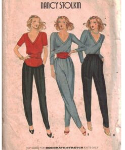 Butterick 6745 Top, Pants, Cummerbund by Nancy Stolkin Size: 6 Uncut Sewing Pattern