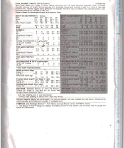 Alternative view of Butterick 6749 Dress, Top, Pants Size: 10 Uncut Sewing Pattern