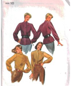Butterick 6758 Blouse Size: 10 Uncut Sewing Pattern