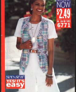 Butterick 6771 Vest, Shorts Size: A 6-8-10 Uncut Sewing Pattern