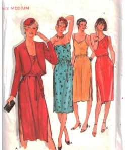 Butterick 6842 Dress, Jacket Size: 12-14 Used Sewing Pattern