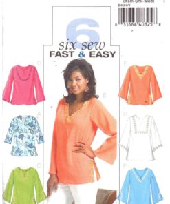 Butterick B4684 Tops Y XS-S-M Uncut Sewing Pattern