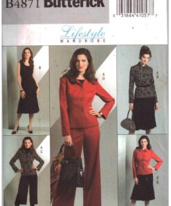 Butterick B4871 Jacket, Dress, Pants Size: FF 16-18-20-22 Uncut Sewing Pattern