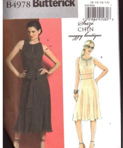 Butterick B4978 Dress by Suzi Chin Size: BB 8-14 Uncut Sewing Pattern