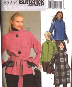 Butterick B5254 Coat, Jacket Size: E5 14-16-18-20-22 Uncut Sewing Pattern