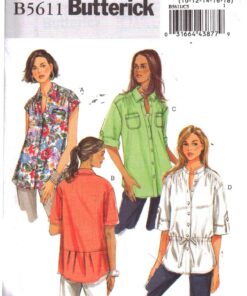 Butterick B5611 Shirt Size: C5 10-12-14-16-18 Uncut Sewing Pattern