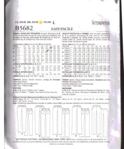 Alternative view of Butterick B5682 Jeans Size: A5 6-14 Uncut Sewing Pattern