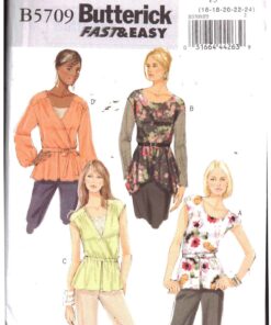 Butterick B5709 Tops Size: F5 16-24 Uncut Sewing Pattern