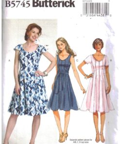 Butterick B5745 Dress Size: F5 16-24 Uncut Sewing Pattern