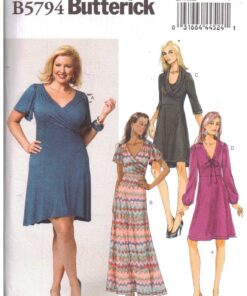 Butterick B5794 Dress Size: RR 18W-24W Uncut Sewing Pattern