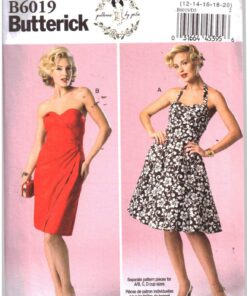 Butterick B6019 Dress Size: D5 12-20 Uncut Sewing Pattern