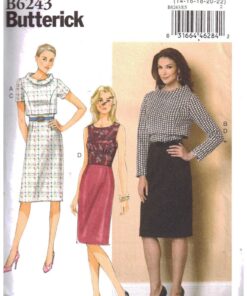 Butterick B6243 Jacket, Dress Size: E5 14-22 Uncut Sewing Pattern