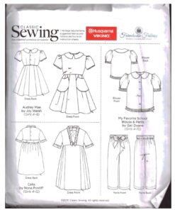 Classic Sewing Autumn 2020 Girl's Dresses, Top, Pants Size: All Uncut Sewing Pattern - Image 2