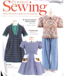 Classic Sewing Autumn 2020 Girl's Dresses, Top, Pants Size: All Uncut Sewing Pattern