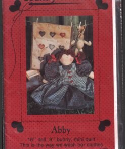 Country Stitches 120 Abby Doll and Bunny Size: 18, 8" Uncut Sewing Pattern