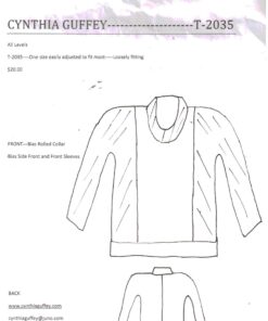 Cynthia Guffey T 2035 Top Size: All Uncut Sewing Pattern