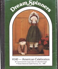 Dream Spinners 140 American Celebration - Doornob, Draft Stopper Dolls Size: 28" Uncut Sewing Pattern