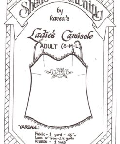Shadow Stitching Ladies Camisole Size: S-M-L Uncut Sewing Pattern